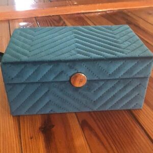 Elegant Blue Jewelry Organizer Box